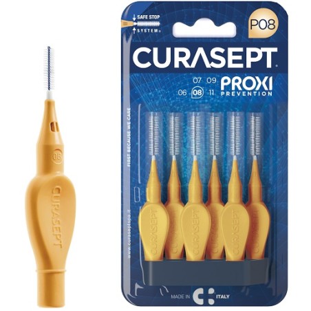 Curasept Proxi P08 Arancio Chiaro 6 Pezzi Curasept Proxi P08 Arancio Chiaro 6 Pezzi