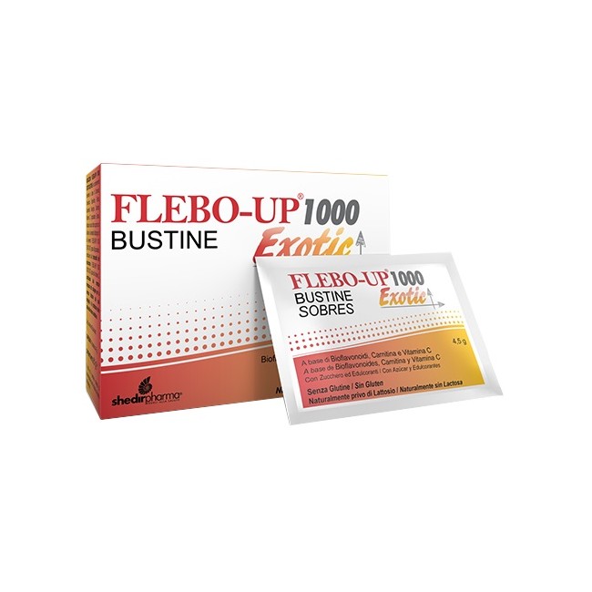 Shedir Pharma Flebo-up 1000 Exotic 18 Bustine Shedir Pharma Flebo-up 1000 Exotic 18 Bustine