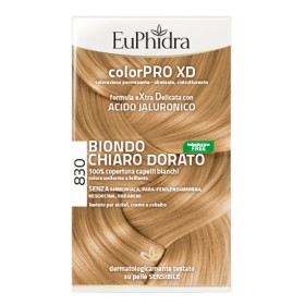 Zeta Farmaceutici Euphidra Colorpro Xd 830 Biondo Chiaro Dorato Gel Colorante Capelli In Flacone + Attivante + Balsamo + Guanti