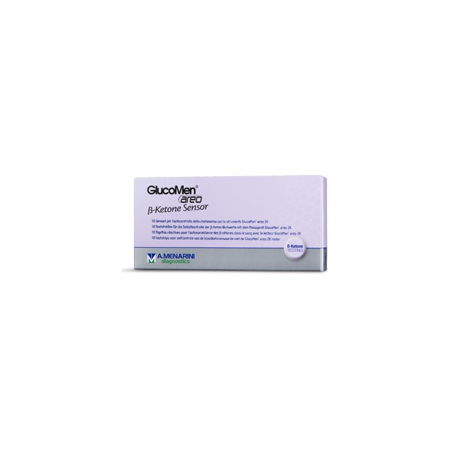 Menarini Strisce Misurazione Chetonemia Glucomen Areo B-ketone Sensor 10 Pezzi