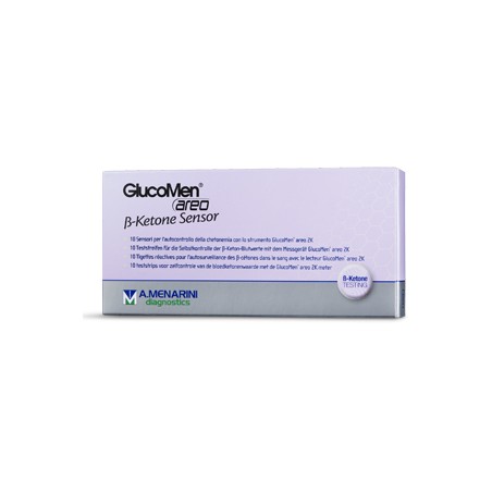 Menarini Strisce Misurazione Chetonemia Glucomen Areo B-ketone Sensor 10 Pezzi Menarini Strisce Misurazione Chetonemia Glucomen Areo B-ketone Sensor 10 Pezzi