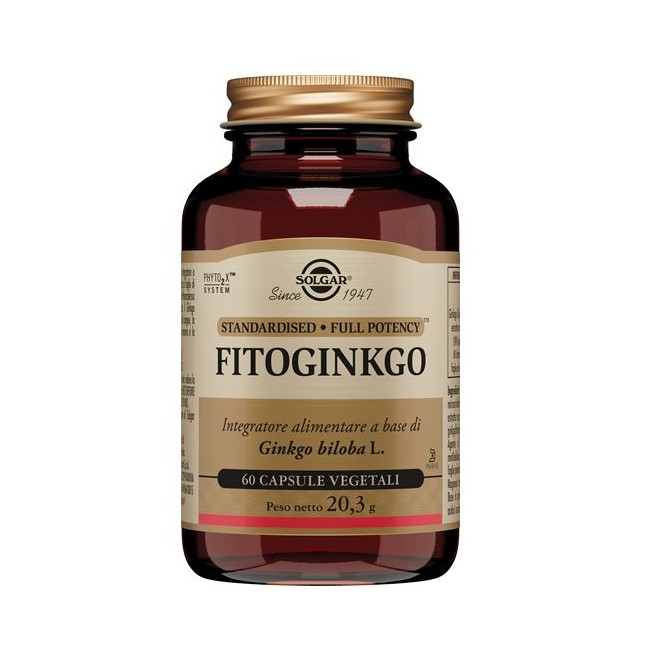 Solgar Fitoginkgo 60 Capsule Vegetali Solgar Fitoginkgo 60 Capsule Vegetali