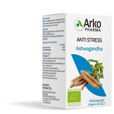 Arkopharma Arko Capsule Ashwagandha Bio 60 Capsule Arkopharma Arko Capsule Ashwagandha Bio 60 Capsule