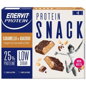Enervit Protein Snack Caramello E Arachidi 8 Pezzi Da 31 G