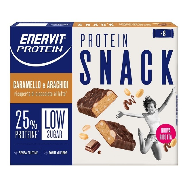Enervit Protein Snack Caramello E Arachidi 8 Pezzi Da 31 G Enervit Protein Snack Caramello E Arachidi 8 Pezzi Da 31 G