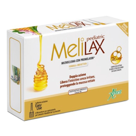 Melilax pediatric microclismi 6 pezzi 5 g Melilax pediatric microclismi 6 pezzi 5 g
