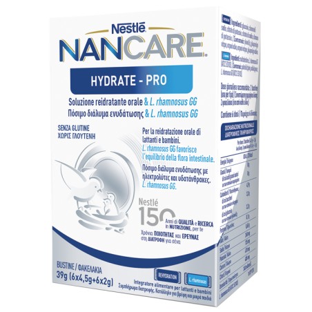 Nestlè Nestle' Nancare Hydrate Pro Bustine 6x4,5 G + 6x2 G Nestlè Nestle' Nancare Hydrate Pro Bustine 6x4,5 G + 6x2 G