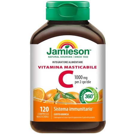Biovita Jamieson Vitamina C 1000 Masticabile Arancia 120 Compresse Biovita Jamieson Vitamina C 1000 Masticabile Arancia 120 Compresse