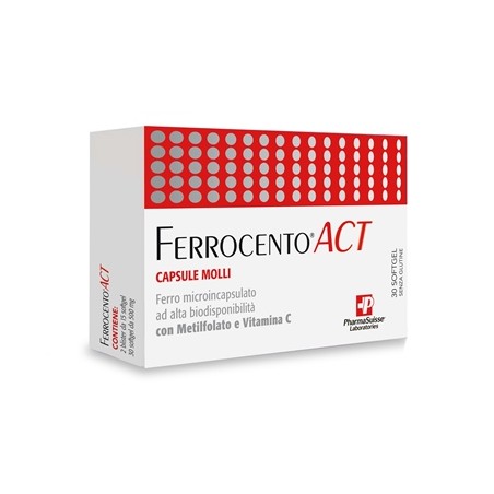 PHARMASUISSE LABORATORIES Ferrocento Act 30 Capsule Molli PHARMASUISSE LABORATORIES Ferrocento Act 30 Capsule Molli