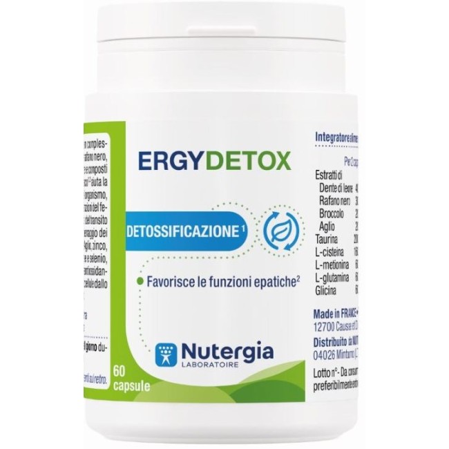 Laboratoire Nutergia Ergydetox 60 Capsule Laboratoire Nutergia Ergydetox 60 Capsule