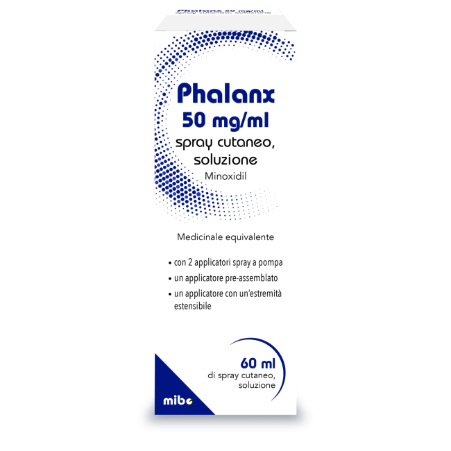 Mibe Pharma Phalanx 50 Mg/ml Spray Cutaneo, Soluzione Minoxidilmedicinale Equivalente