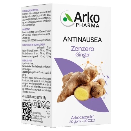Arkopharma Arko Capsule Zenzero 40 Capsule