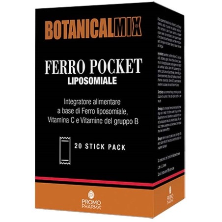 PromoPharma Ferro Pocket Botanical Mix 20 Stick Da 2 G PromoPharma Ferro Pocket Botanical Mix 20 Stick Da 2 G