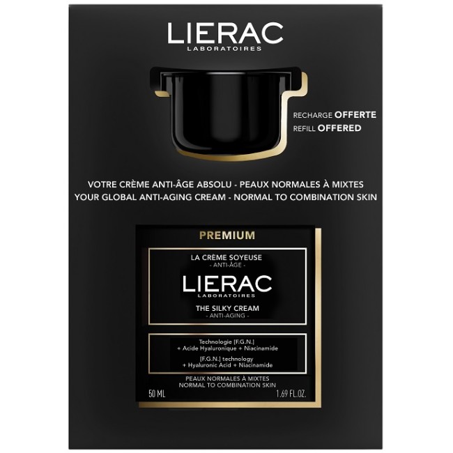 Lierac Premium Coffret Crema Soyeuse 50 Ml + Ricarica 50 Ml 2025 Lierac Premium Coffret Crema Soyeuse 50 Ml + Ricarica 50 Ml 2025