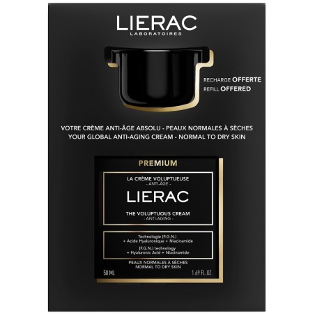 Lierac Premium Coffret Crema Voluptuouse 50 Ml + Ricarica 50 Ml 2025 Lierac Premium Coffret Crema Voluptuouse 50 Ml + Ricarica 50 Ml 2025