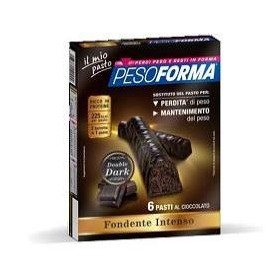 Pesoforma Barrette Cioccolato Double Dark 6P 372G