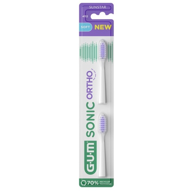 Sunstar Gum Sonic Ortho Battery Toothbrush Refill 2 Testine Sunstar Gum Sonic Ortho Battery Toothbrush Refill 2 Testine