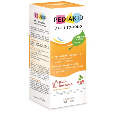 Laboratoires Ineldea Pediakid Appetito E Tono Sciroppo 125 Ml Laboratoires Ineldea Pediakid Appetito E Tono Sciroppo 125 Ml