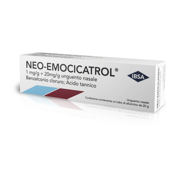 IBSA Farmaceutici Neo-emocicatrol 1 Mg/g + 20 Mg/g Unguento Nasale Benzalconio Cloruro  Acido Tannico