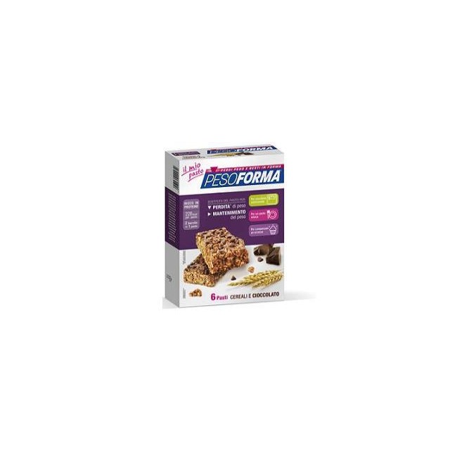 Pesoforma Barrette Cereali Cioccolato 6P 372G
