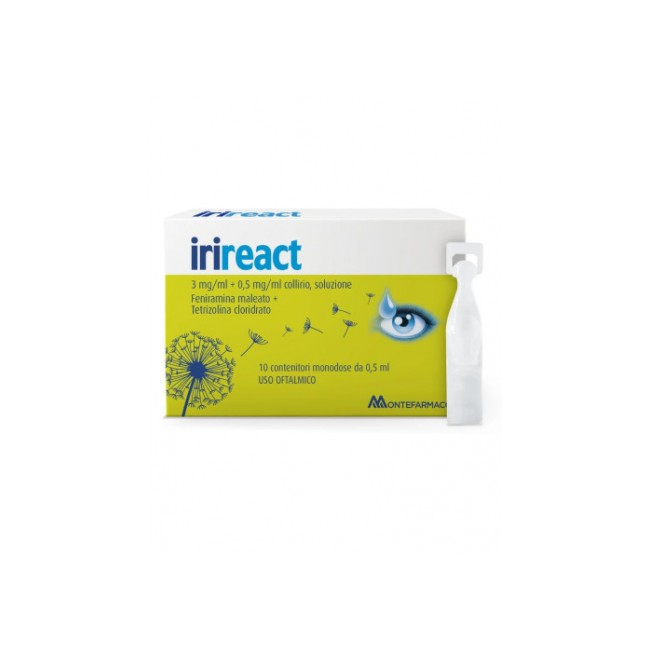 Montefarmaco Irireact 3 Mg/ml + 0,5 Mg/ml Collirio, Soluzione In Contenitore Monodose