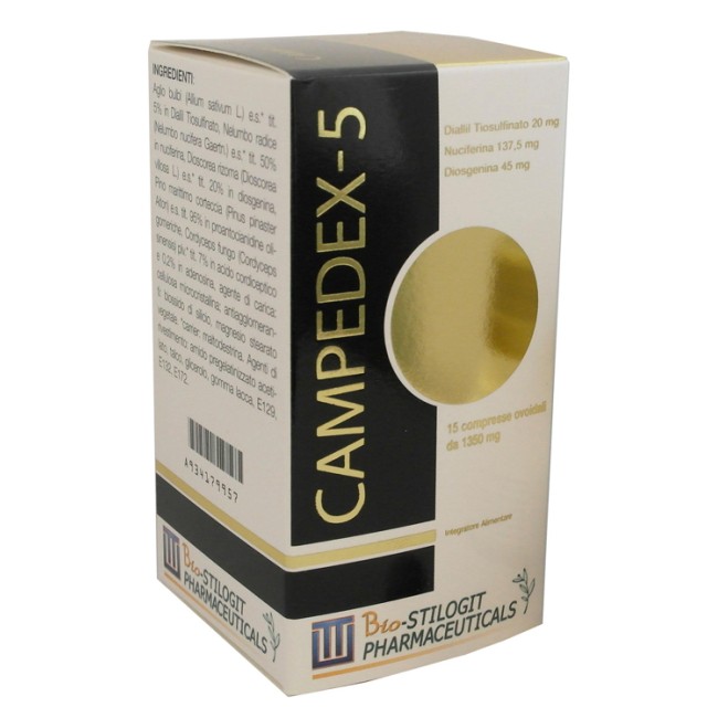 Bio Stilogit Pharmaceuticals Campedex-5 15 Compresse Ovoidali 18 G Bio Stilogit Pharmaceuticals Campedex-5 15 Compresse Ovoidali 18 G