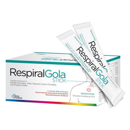 Maya Pharma Respiral Gola 20 Bustine 10 Ml Maya Pharma Respiral Gola 20 Bustine 10 Ml