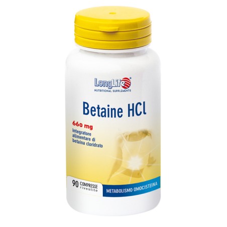LongLife Betaine HCl 660 mg Integratore per digestione LongLife Betaine HCl 660 mg Integratore per digestione