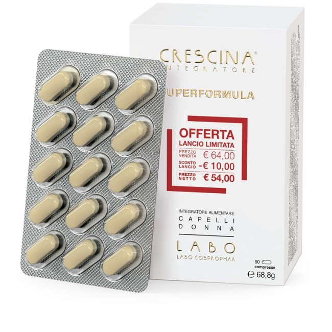 Labo Crescina Integratore Ri-crescita Superformula Donna 60 Compresse 60 G