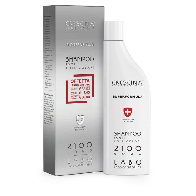Labo Crescina Shampoo uomo Isole Follicolari 2100 150 ml