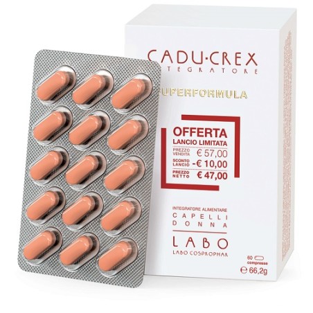 Labo Cadu-crex Superformula Integratore Capelli Donna 60 Compresse 60 G Labo Cadu-crex Superformula Integratore Capelli Donna 60 Compresse 60 G