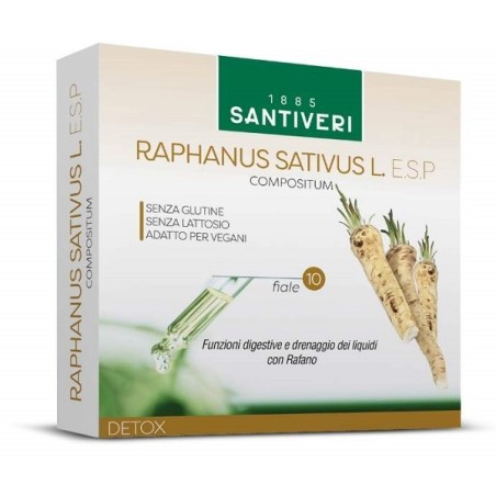 Santiveri Raphanus Sativus L Esp 10 Fiale Da 10 Ml Santiveri Raphanus Sativus L Esp 10 Fiale Da 10 Ml