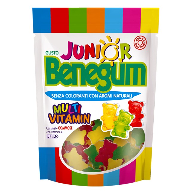 Perfetti Van Melle Benegum Junior Multivitamin Caramelle Gommose Con Vitamine E Ferro 90 G Perfetti Van Melle Benegum Junior Multivitamin Caramelle Gommose Con Vitamine E Ferro 90 G