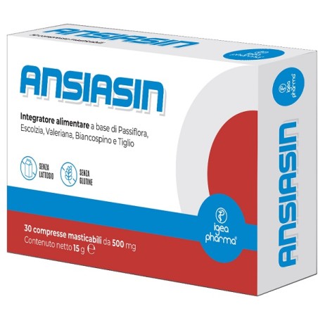 Igea Pharma Ansiasin 30 Compresse Masticabili Igea Pharma Ansiasin 30 Compresse Masticabili