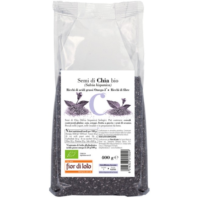 Fior Di Loto Semi Di Chia Bio 400 G Fior Di Loto Semi Di Chia Bio 400 G
