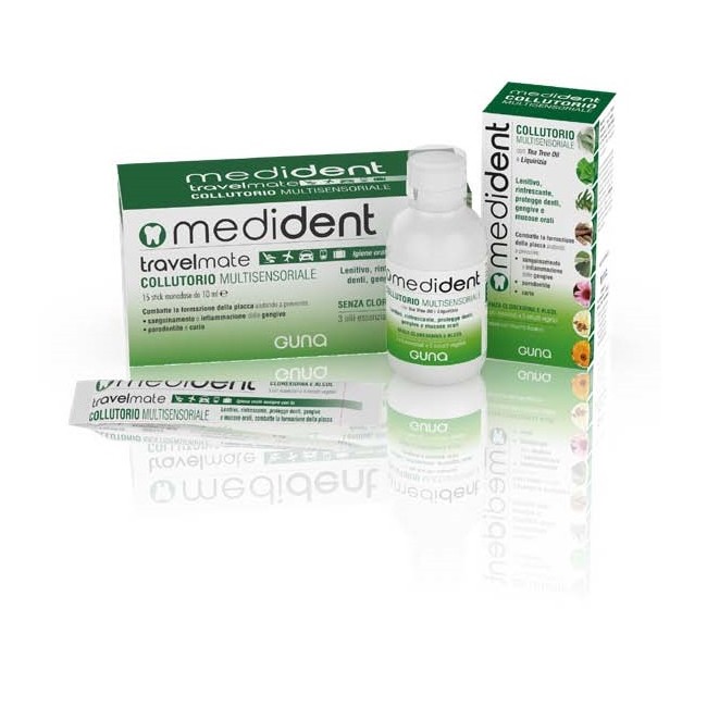 Guna Medident Travelmate Collutorio Multisensoriale 15 Stick Da 10 Ml