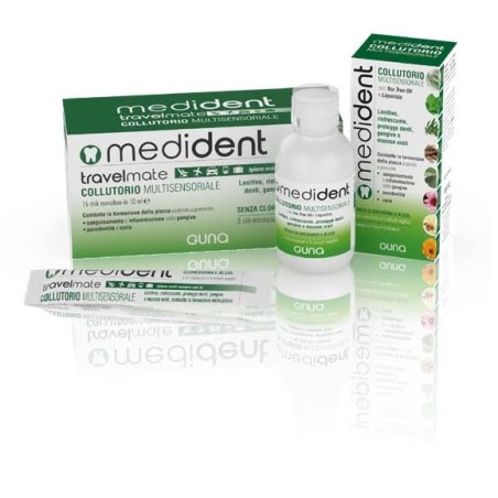 Guna Medident Travelmate Collutorio Multisensoriale 15 Stick Da 10 Ml Guna Medident Travelmate Collutorio Multisensoriale 15 Stick Da 10 Ml