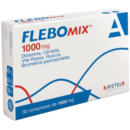 Aristeia Farmaceutici Flebomix 1000 Mg 30 Compresse Aristeia Farmaceutici Flebomix 1000 Mg 30 Compresse