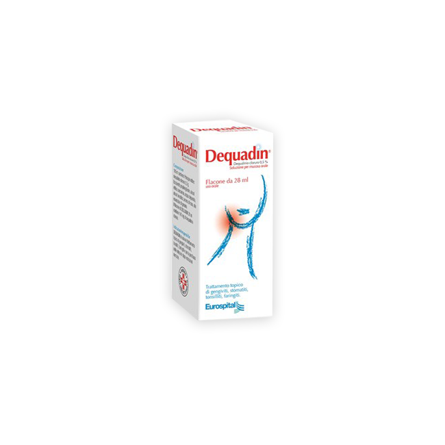 Eurospital Dequadin 0,5% Soluzione Per Mucosa Orale Dequadin 0,5% Spray Per Mucosa Orale Dequalinio Cloruro