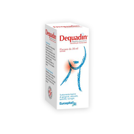 Eurospital Dequadin 0,5% Soluzione Per Mucosa Orale Dequadin 0,5% Spray Per Mucosa Orale Dequalinio Cloruro