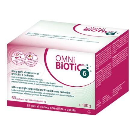 Institut Allergosan Omni Biotic 6 Polvere 60 Bustine Da 3 G Institut Allergosan Omni Biotic 6 Polvere 60 Bustine Da 3 G