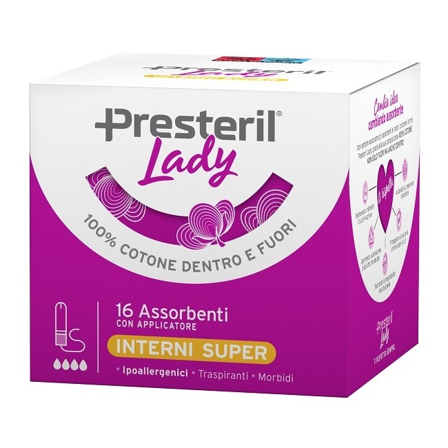 Corman Presteril Lady Assorbente Interno Compact Super Plus 16 Pezzi Corman Presteril Lady Assorbente Interno Compact Super Plus 16 Pezzi