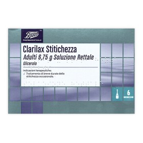 Clarilax stitichezza adulti 6,75 g- 6 microclismi