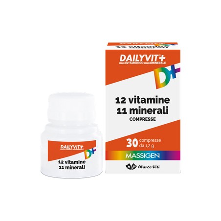 Marco Viti Dailyvit+ 12 Vitamine 11 Minerali 30 Compresse Marco Viti Dailyvit+ 12 Vitamine 11 Minerali 30 Compresse