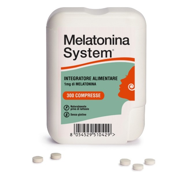 Melatonina system 300 compresse 1 mg Melatonina system 300 compresse 1 mg