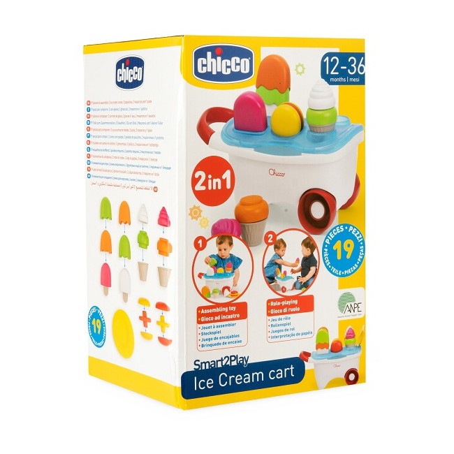 Chicco Gioco Smart2play Carretto dei gelati 1 pezzo Chicco Gioco Smart2play Carretto dei gelati 1 pezzo