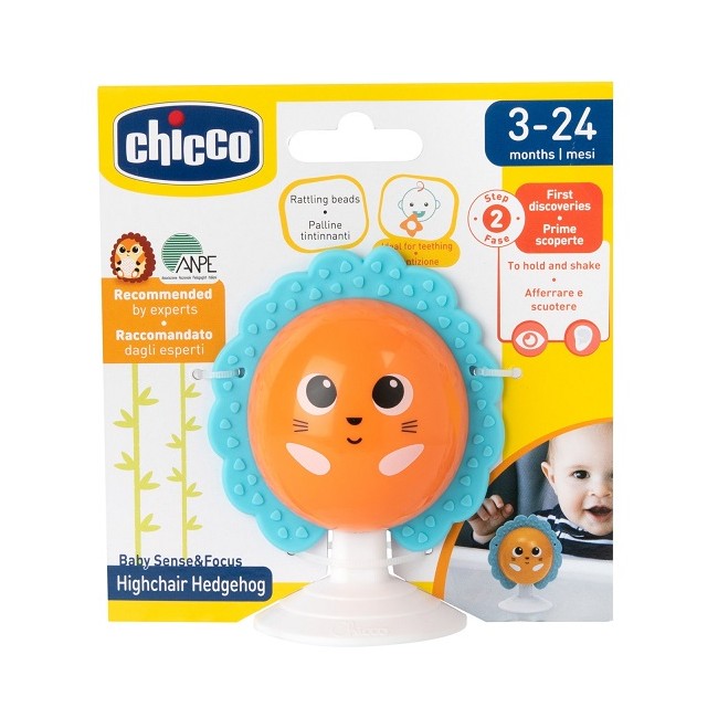 Chicco Baby Sense&Focus Riccio Gioco sensoriale da seggiolone 1 pezzo