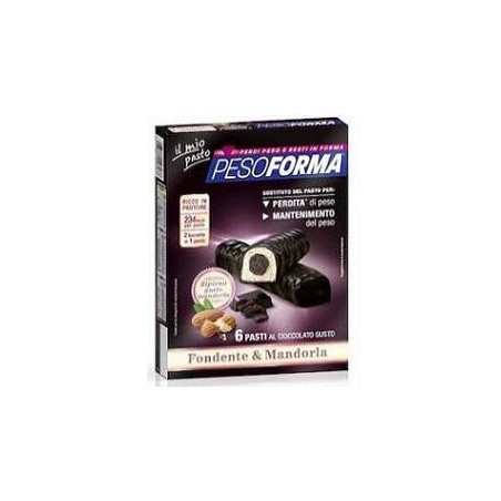 Pesoforma Barrette Cioccolato Cuore Mandola 6P 372G Pesoforma Barrette Cioccolato Cuore Mandola 6P 372G