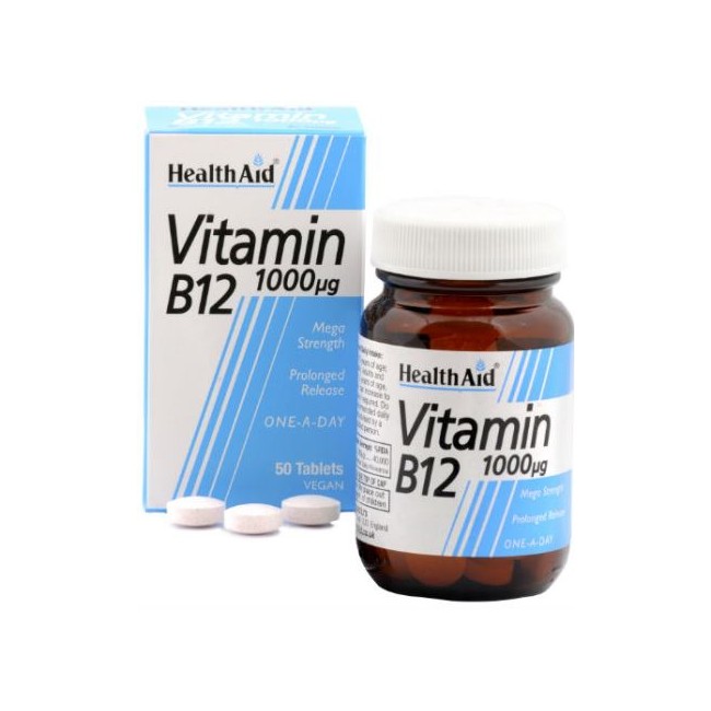 Healthaid Vitamin B12 1000 Ug 50 Capsule 48,5 G Healthaid Vitamin B12 1000 Ug 50 Capsule 48,5 G