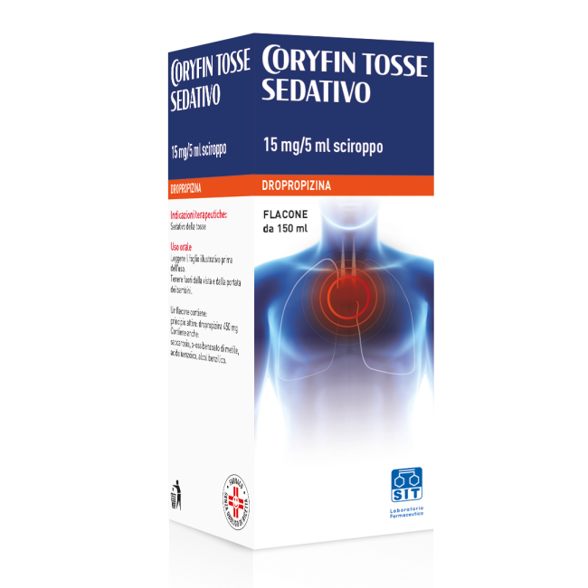 Sit Laboratorio Farmaceutico Coryfin Tosse Sedativo 15 Mg/5 Ml Sciroppo Dropropizina